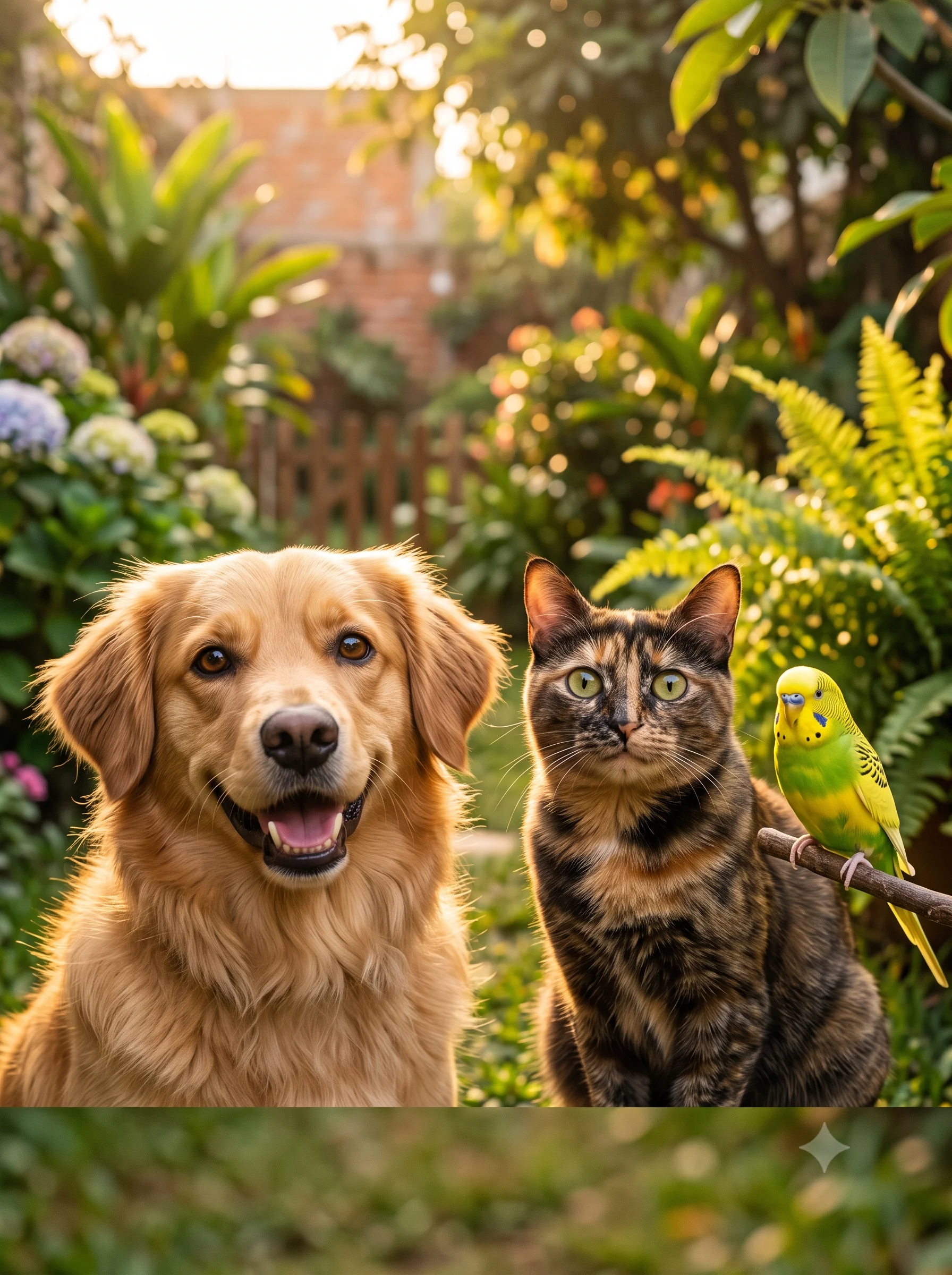 Mascota feliz y saludable — resultado del proceso